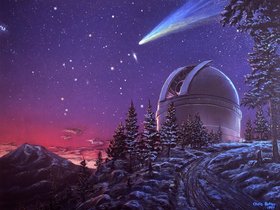 011-96-006 -Comet Hale Bopp Over Observatory-.jpg